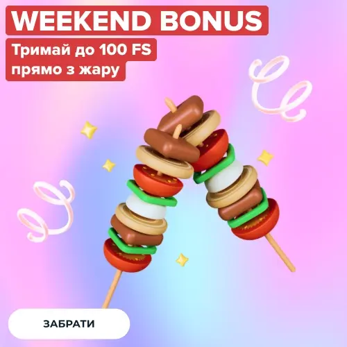 Weekend Bonus в казино First